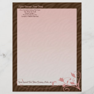 Persoonlijke Letterhead, Feminine Persoonlijk Briefhoofd