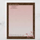 Persoonlijke Letterhead, Feminine Persoonlijk Briefhoofd (Voorkant / Achterkant)