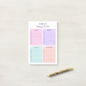 Persoonlijke Leuk om te doen-lijst Post-it® Notes (Op bureau)