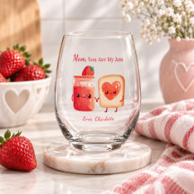 Persoonlijke leuke aardbeienjam Moederdag cadeau