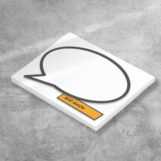 Persoonlijke Leuke Eenvoudige Stripballon Post-it® Notes
