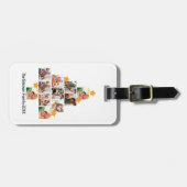 Persoonlijke Leuke Familie Kerst 11 Foto Collage Bagagelabel (Voorkant horizontaal)