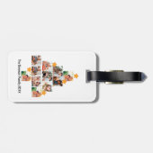 Persoonlijke Leuke Familie Kerst 11 Foto Collage Bagagelabel (Achterkant horizontaal)