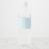 Persoonlijke leuke groene dinosauriërs blauwe verj waterfles etiket (Achterkant)