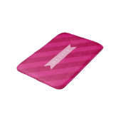 Persoonlijke Leuke Moderne Roze Streep Badmat (Gekanteld)