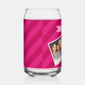 Persoonlijke Leuke Moderne Roze Streep Blikvorm Glas (Rechts)