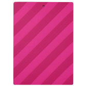 Persoonlijke Leuke Moderne Roze Streep Klembord (Achterkant)