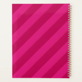 Persoonlijke Leuke Moderne Roze Streep Planner (Achterkant)