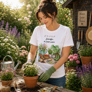 Persoonlijke leuke Plant Lady tuin Tri-Blend Shirt