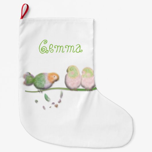 Persoonlijke leuke vogel Kerstsok (Voorkant)