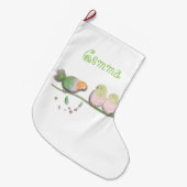 Persoonlijke leuke vogel Kerstsok (Voorkant (Hangend))