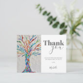 Persoonlijke levensstructuur Hartelijk dank Briefkaart (Staand voorkant)