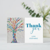 Persoonlijke levensstructuur - Hartelijk dank - Ka Bedankkaart (Staand voorkant)