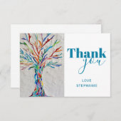 Persoonlijke levensstructuur - Hartelijk dank - Ka Bedankkaart (Voorkant / Achterkant)