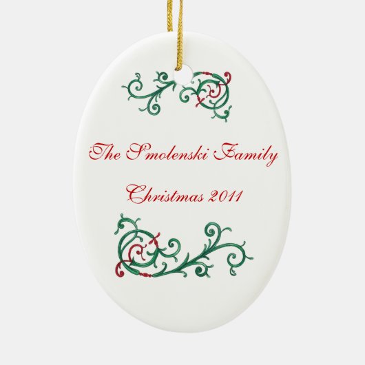 Persoonlijke levensstructuur keramisch ornament (Achterkant)