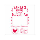 Persoonlijke levering 's nachts door de kerstman zelfinktende stempel (Design)