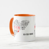 Persoonlijke levertransplantatie Survivor Coffee M Mok (Voorkant links)