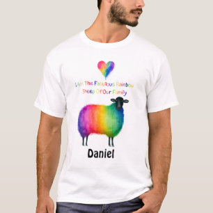 Persoonlijke LGBTQ Regenboog Schapen T-shirt