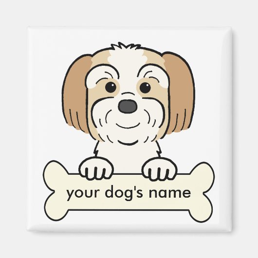 Persoonlijke Lhasa Apso Magneet (Voorkant)