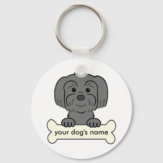 Persoonlijke Lhasa Apso Sleutelhanger (Voorkant)