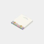 Persoonlijke Libelle Bloemenveld Aangepaste Naam Post-it® Notes (Schuin)