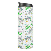 Persoonlijke libellen en kwasten thermosbeker (Geroteerd rechts)