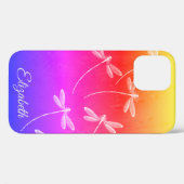 Persoonlijke libellen op de iPhone voor Hoesje-Mat Case-Mate iPhone Case (Achterkant (horizontaal))