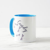 Persoonlijke libellen tijdens de vlucht mok (Voorkant links)