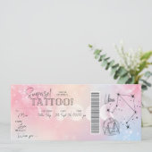 Persoonlijke Libra Tatoeage Verjaardag Cadeaubonka Kaart (Staand voorkant)