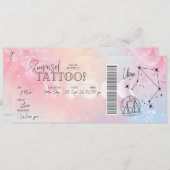 Persoonlijke Libra Tatoeage Verjaardag Cadeaubonka Kaart (Voorkant / Achterkant)
