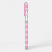 Persoonlijke Licht Roze Stippen iPhone Hoesje (Linkerkant)