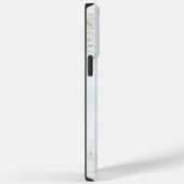 Persoonlijke Lichtblauwe Marmer Case-Mate iPhone Case (Achterkant / Rechts)