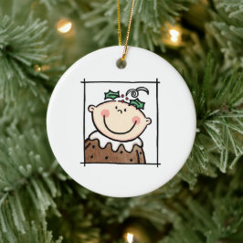 Persoonlijke lichte Baby met toon, gezicht baby's Keramisch Ornament