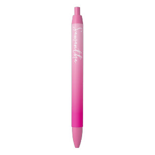 Persoonlijke lichte en hete roze ombre zwarte inkt pen