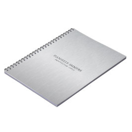 Persoonlijke lichtgrijze achtergrond notitieboek