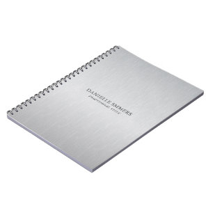 Persoonlijke lichtgrijze achtergrond notitieboek