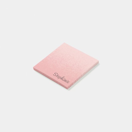 Persoonlijke lichtroze script Post-it plakbriefjes Post-it® Notes (Schuin)