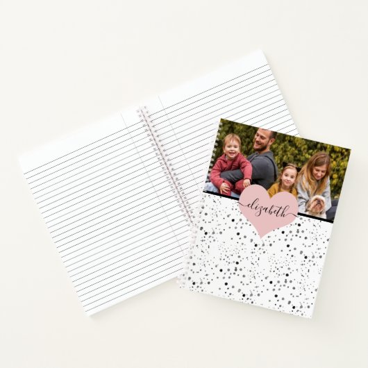 Persoonlijke lief foto notitieboek (Binnen)