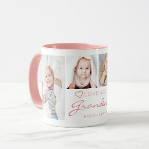 Persoonlijke LIEF JE OMA 4 Foto Roze Mok