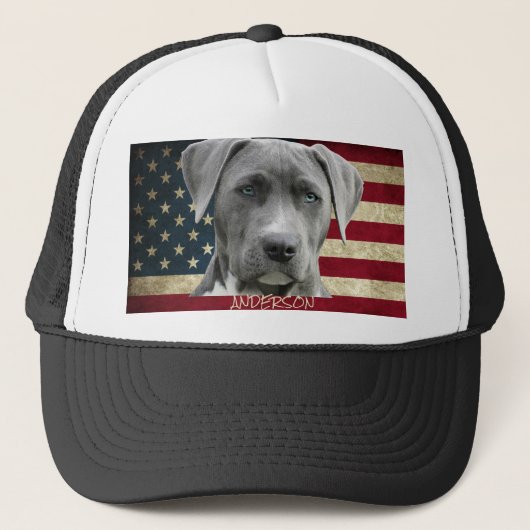 Persoonlijke liefdadige hond trucker pet (Voorkant)