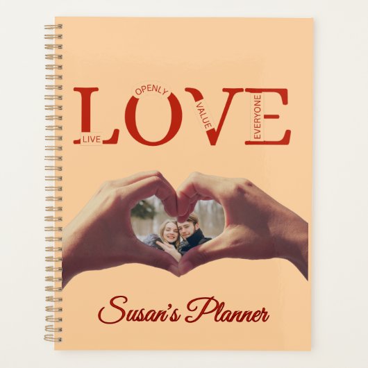 Persoonlijke LIEFDE Acroniem Foto Planner (Voorkant)