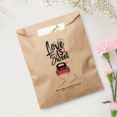 Persoonlijke liefde is een mooie weddenschap voor  bedankzakje (Gezegeld)