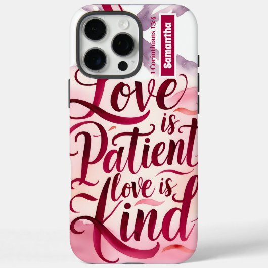 Persoonlijke liefde is geduldig Christelijk Case-Mate iPhone Case (Achterkant)
