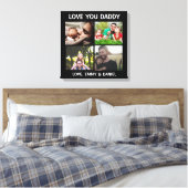 Persoonlijke liefde Je papa Foto Canvas Afdruk (Insitu (Slaapkamer))