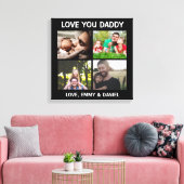 Persoonlijke liefde Je papa Foto Canvas Afdruk (Insitu (Woonkamer))