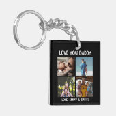 Persoonlijke liefde Je papa Foto Sleutelhanger (Voorkant Links)