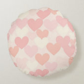 Persoonlijke Liefde Kussenhoes – Romantisch Hart D Rond Kussen (Achterkant)