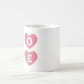 Persoonlijke Liefde Met Hartjes Naam Koffiemok (Center)