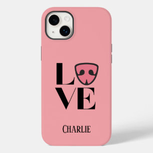 Persoonlijke liefde met neus van een mops hond, ro Case-Mate iPhone 14 plus hoesje