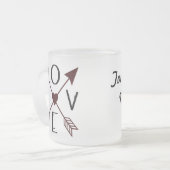 Persoonlijke Liefde met Pijlen Vorst Mok (Voorkant links)